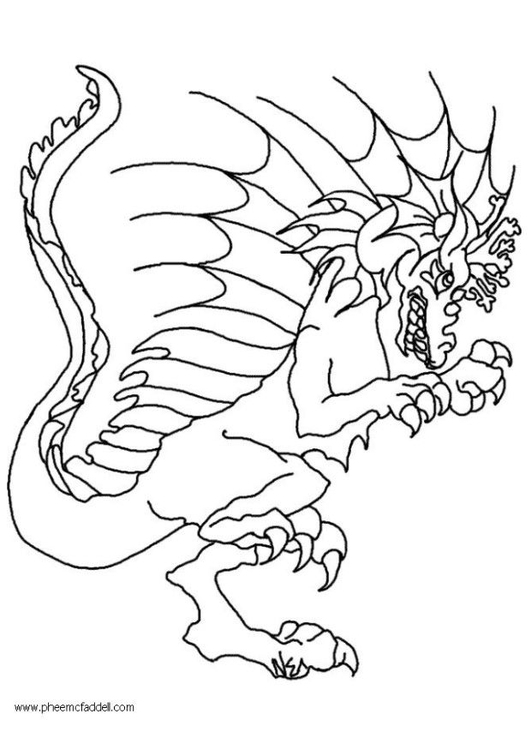 Coloriage dragon