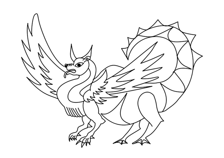 Coloriage dragon