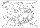 Coloriage dragon