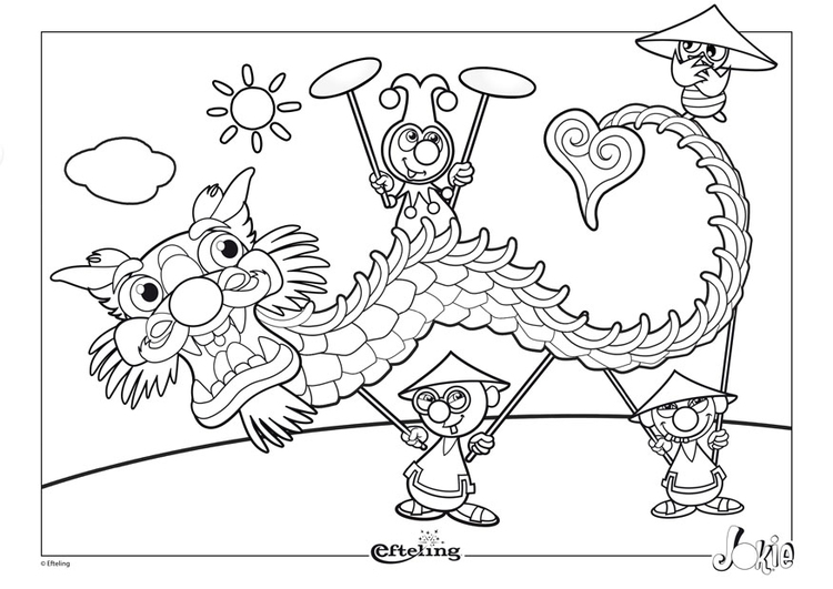 Coloriage Efteling - Chine