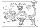 coloriage Efteling - Chine