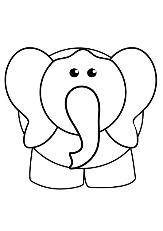 Coloriage Ã©lÃ©phant