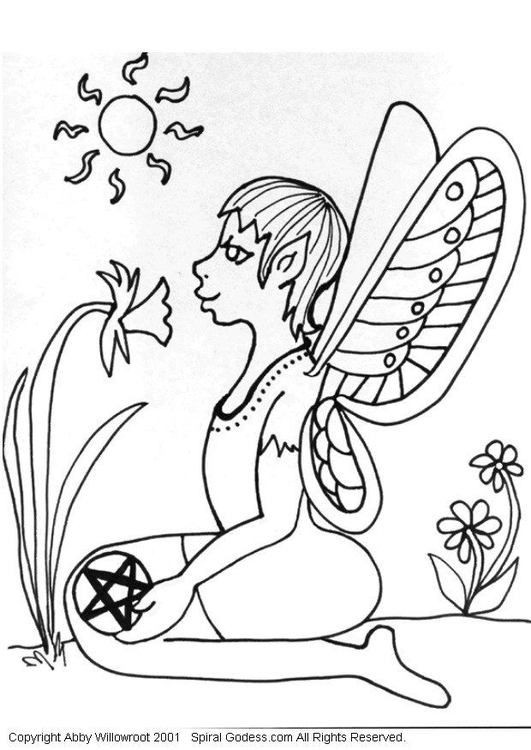 Coloriage elfe