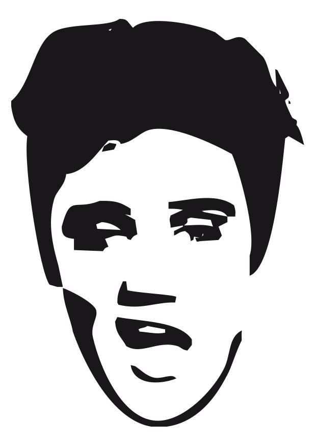 Coloriage Elvis Presley 