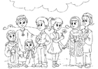 coloriage enfants de l'Occident dans la culture islamique
