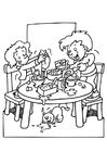 Coloriage faire à manger