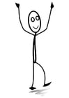 Coloriage faire de la gymnastique