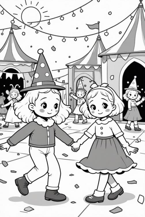 fÃªte de carnaval sur la place