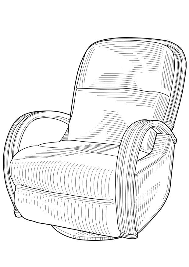 Coloriage fauteuil