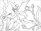 coloriage fée des fleurs