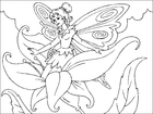 coloriage fées des fleurs