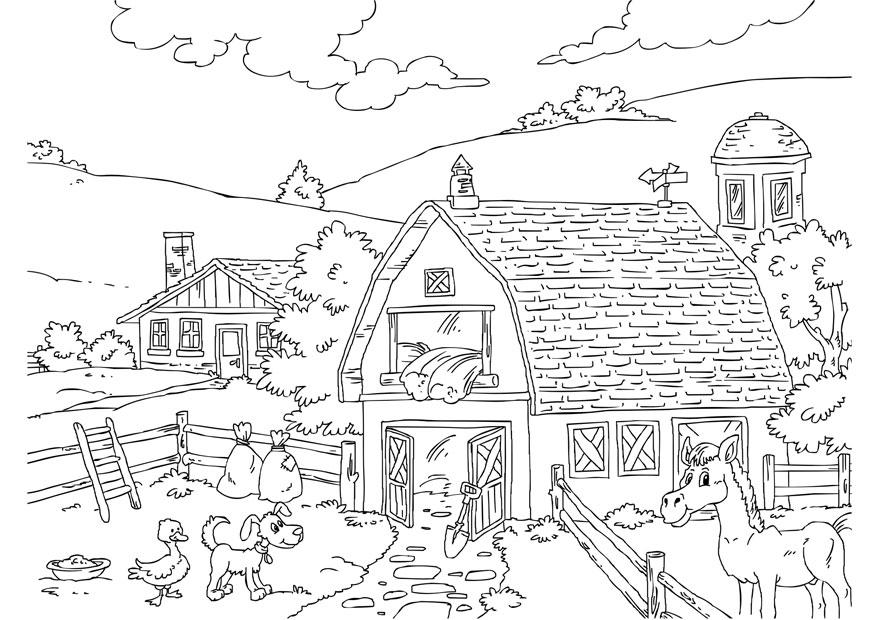 coloriage ferme i