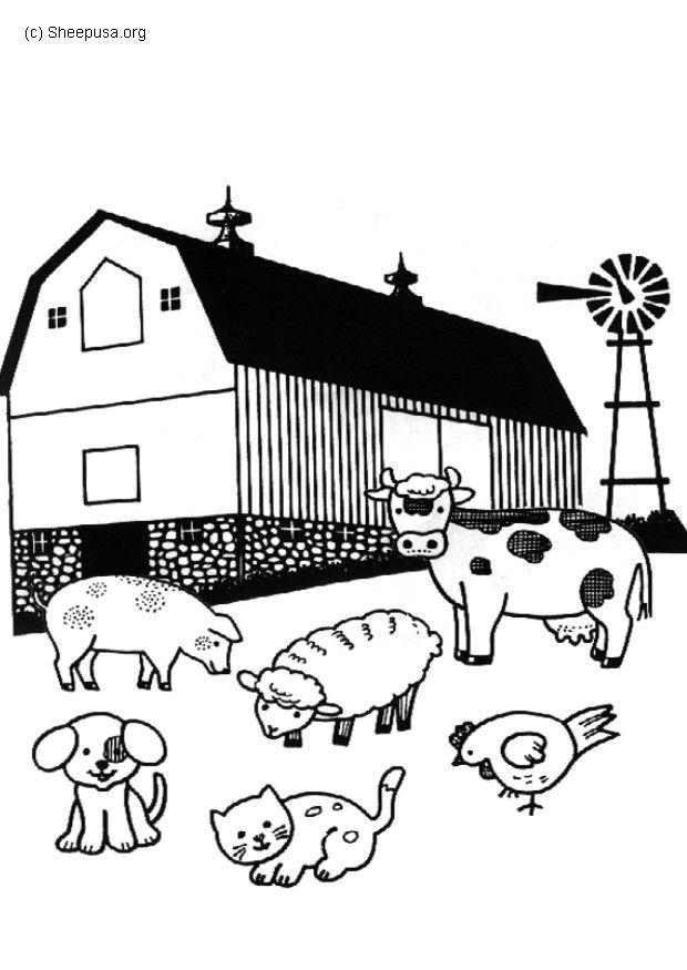 Coloriage ferme - Coloriages Gratuits à Imprimer - Dessin 8241