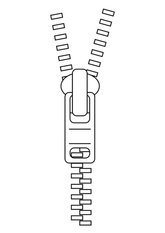 Coloriage fermeture Ã  glissiÃ¨re