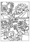 Coloriage fÃªte foraine