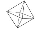 Coloriages figure géométrique -  octaèdre