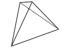 Coloriages figure géométrique - tétraèdre