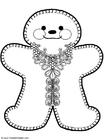 coloriage figurine de spéculoos