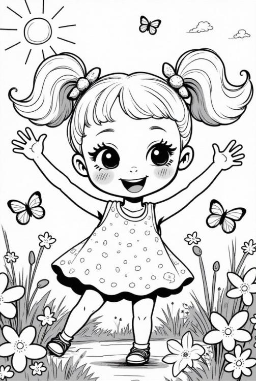 fille heureuse