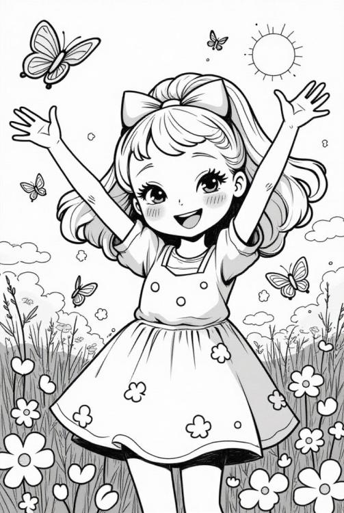 fille heureuse