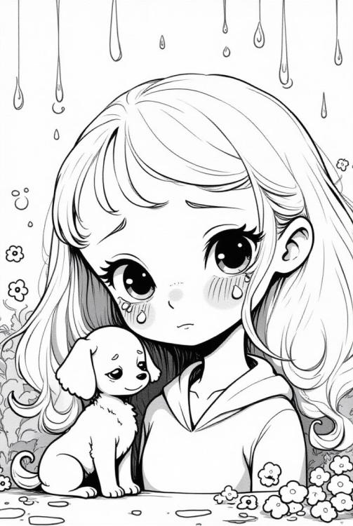 fille triste