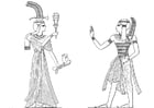 Coloriages fils et fille de RamsesII