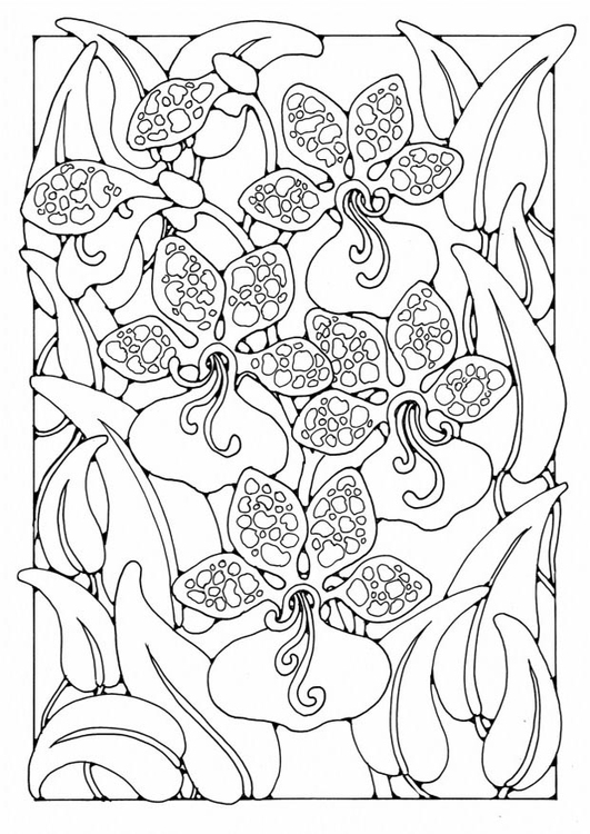 Coloriage fleurs