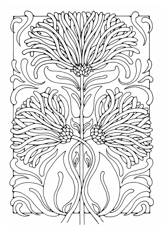 Coloriage fleurs