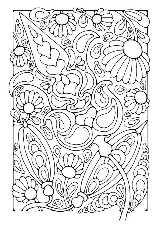 Coloriage fleurs