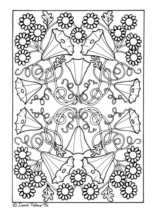 Coloriage fleurs