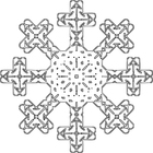 Coloriage flocon de neige 