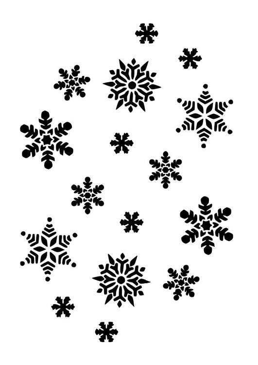 Coloriage flocons de neige