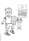 Coloriage football