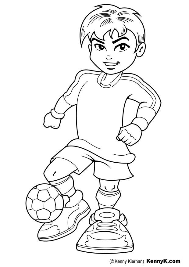Coloriage footballeur  Coloriages Gratuits à Imprimer  Dessin 20110