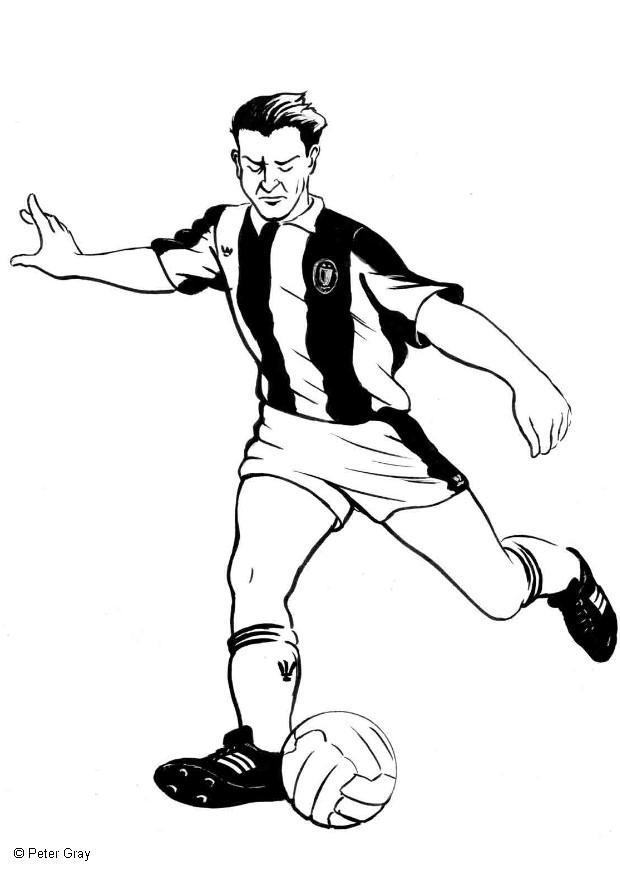 Coloriage footballeur  Coloriages Gratuits à Imprimer  Dessin 6934