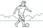 footballeur en action