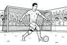 Coloriage footballeur
