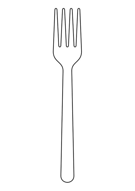Coloriage fourchette