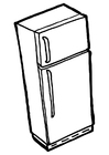 Coloriage frigidaire avec rÃ©frigÃ©rateur