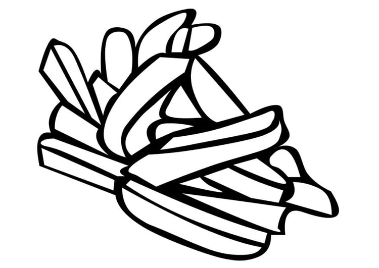 Coloriage frites