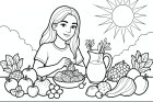 fruits et légumes par une journée d'été