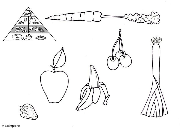 Coloriage Fruits Et Legumes Coloriages Gratuits A Imprimer Dessin 5675