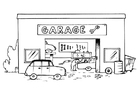 Coloriage garage