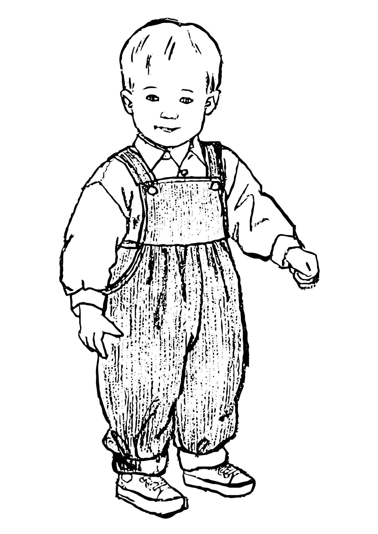 Coloriage garçon  Coloriages Gratuits à Imprimer  Dessin 11876