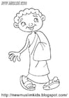 Coloriage garÃ§on musulman
