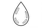 coloriage gouttelette d'eau