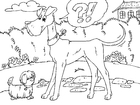 coloriage grand chien et petit chien