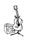 Coloriages guitare
