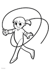 coloriage gymnaste