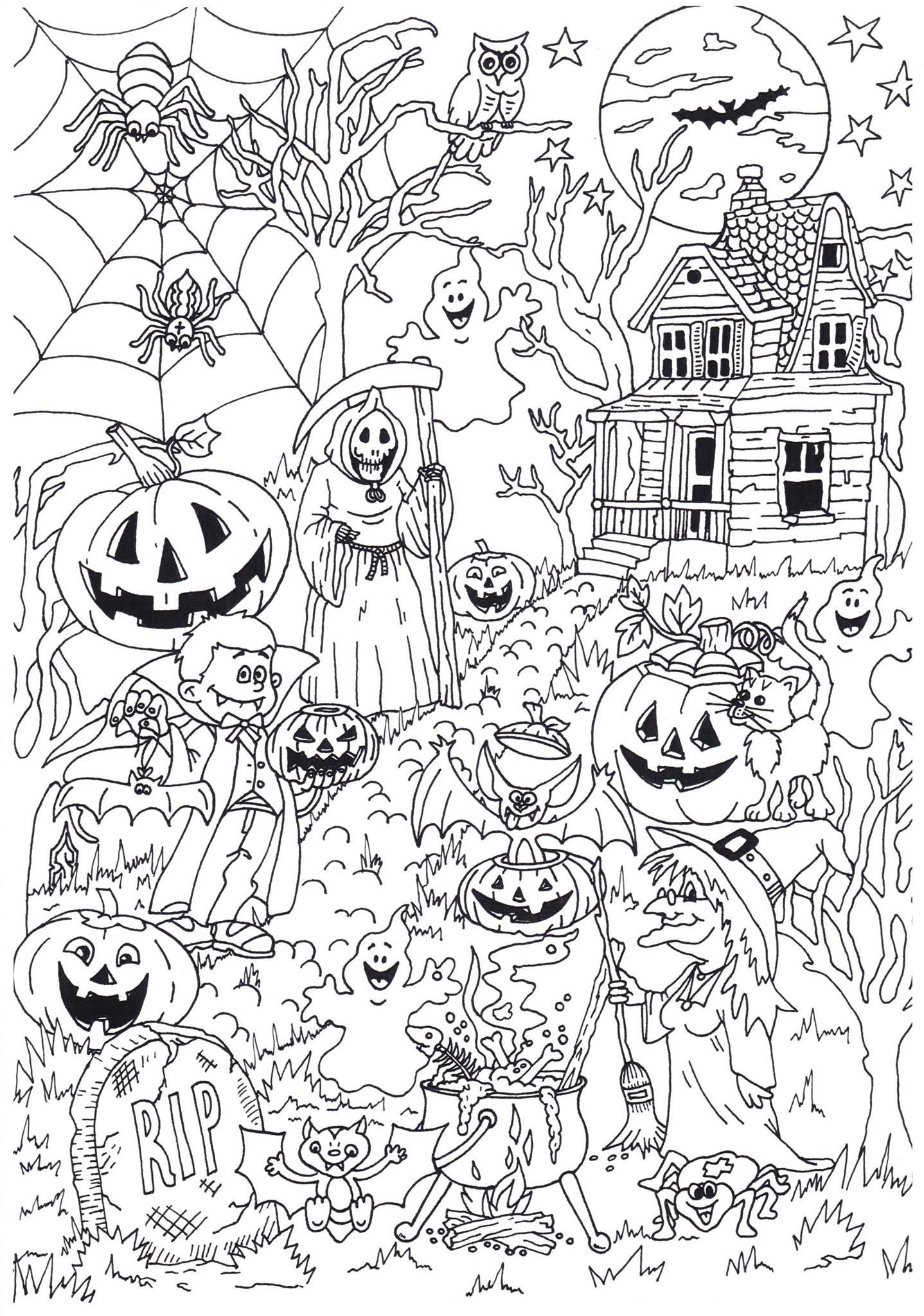 Coloriage Halloween  Coloriages Gratuits à Imprimer  Dessin 31304